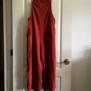 Pinkish Red Hippie Overalls